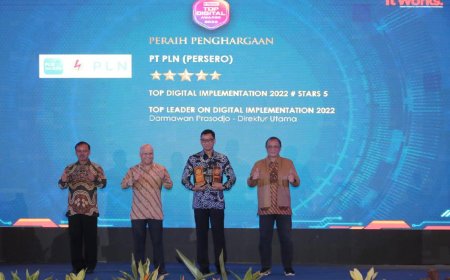 PLN Raih Penghargaan Top Digital 2022