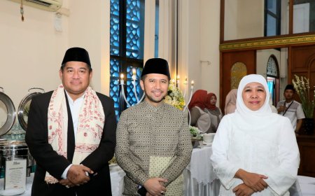 Khofifah Ucapkan Syukur, Usai Salat Idul Fitri