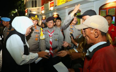 Khofifah Pantau Langsung Pos Arus Balik
