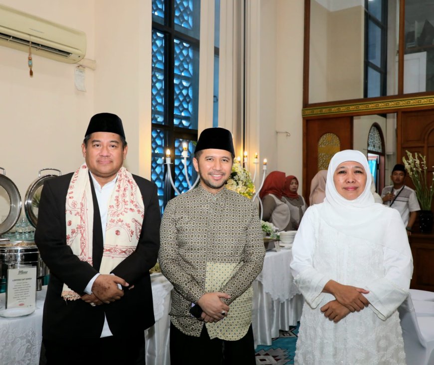 Khofifah Ucapkan Syukur, Usai Salat Idul Fitri