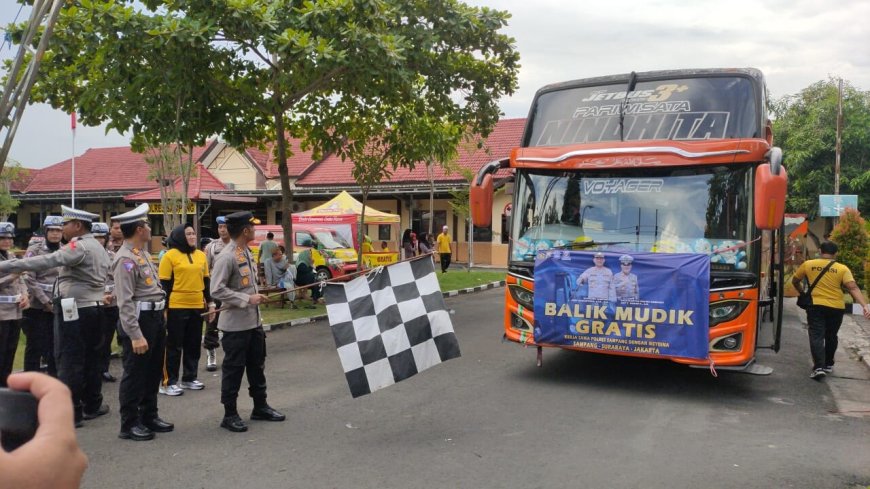 Polres Sampang Siapkan 2 Armada Bus Gratis Tujuan Surabaya dan Jakarta