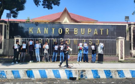 PMII Bondowoso Orasi Publik, Pertanyakan Visi Misi Melesat