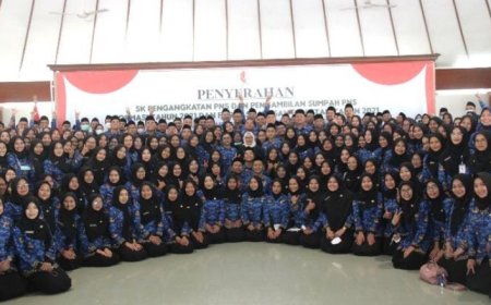 Ambil Sumpah PNS Baru, Bupati Bojonegoro: Bangun Loyalitas dan Intergitas terhadap Negara