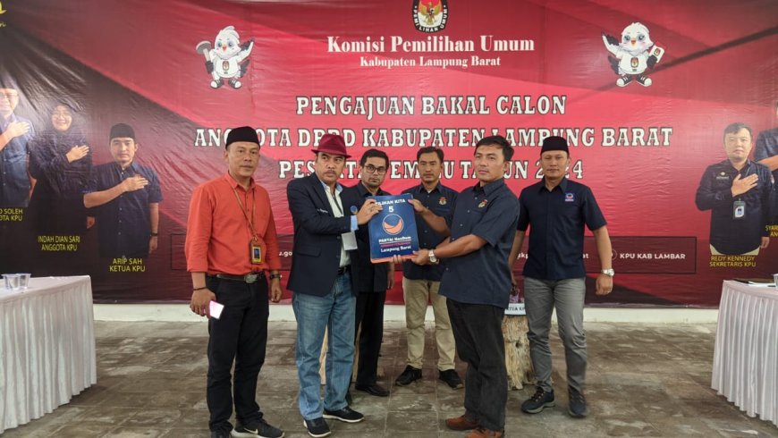NasDem Lampung Barat Bawa 35 Bacaleg Dari Setiap Dapil