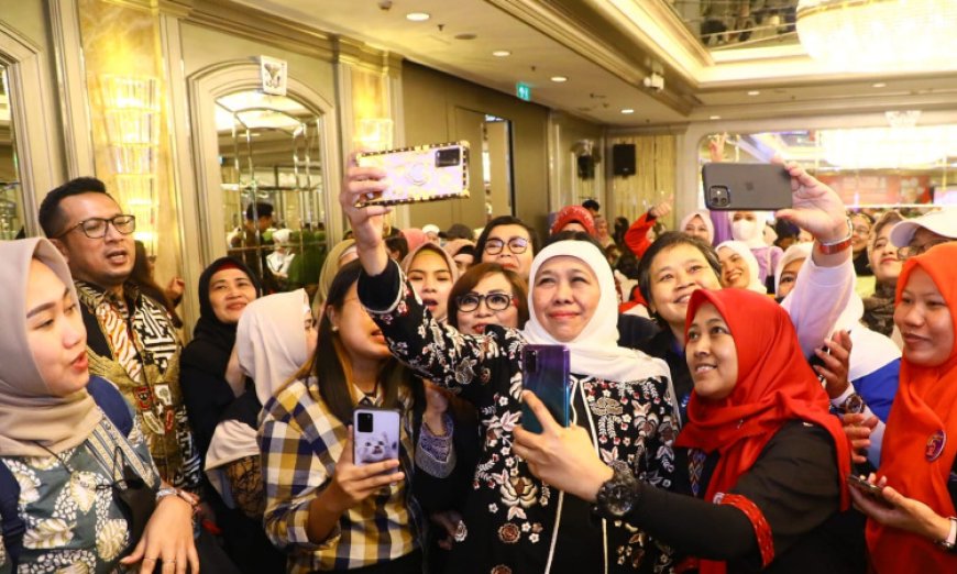 Temui Pekerja Indonesia di Hongkong, Gubernur Khofifah Tawarkan Ini