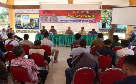 Program Jumat Curhat Dinilai Dekatkan Polres Bondowoso dengan Masyarakat