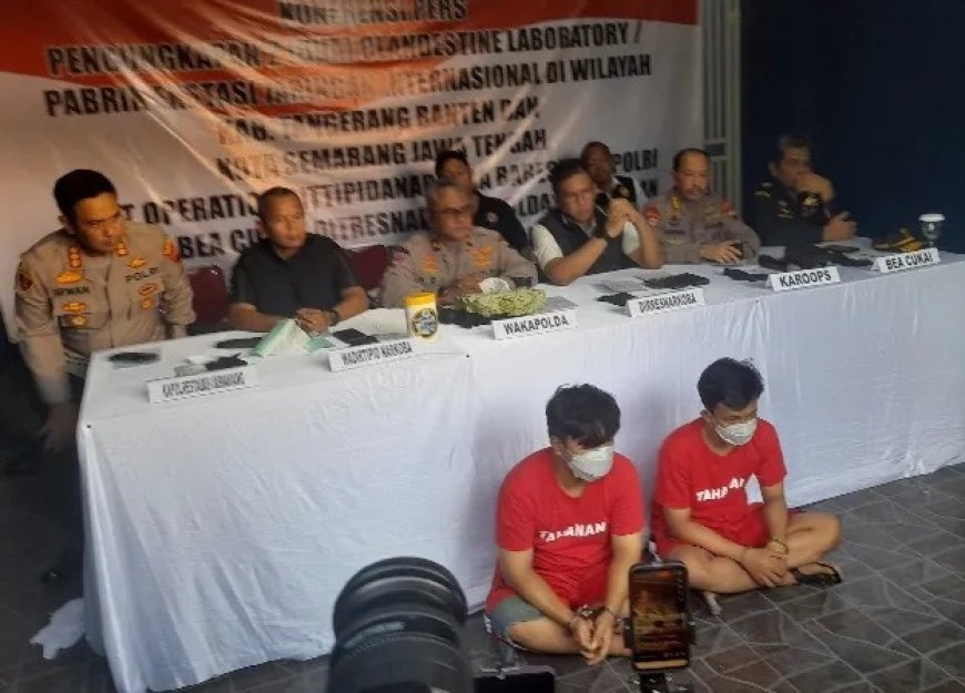 Polisi Grebeg Pabrik Pembuat Pil Ekstasi di Semarang, Dua Pelaku Dibekuk
