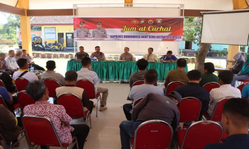 Program Jumat Curhat Dinilai Dekatkan Polres Bondowoso dengan Masyarakat