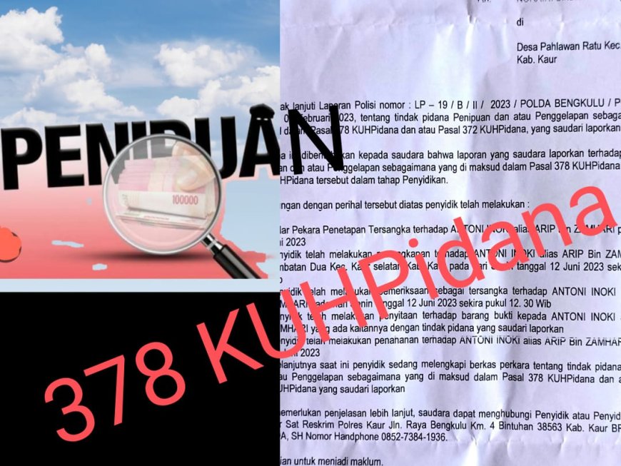 Diduga Tipu Penyandang Disabilitas, Pemuda Kaur Dicokok Polisi