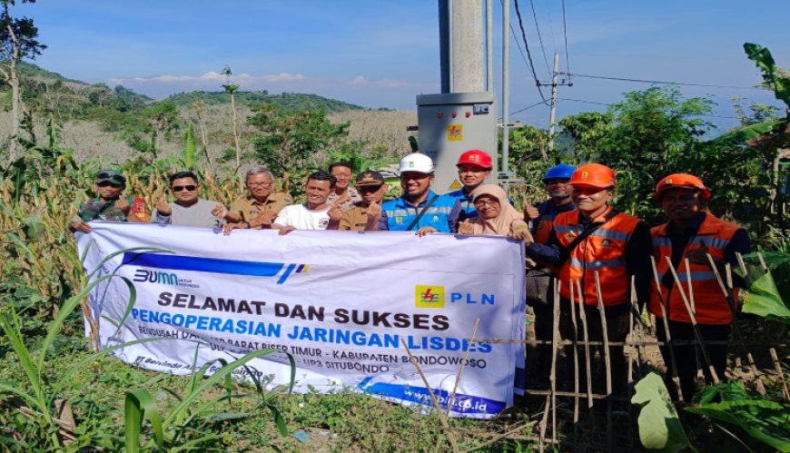 PLN Resmikan Program Lisdes Di Desa Gubrih Bondowoso
