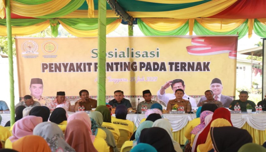 Anggota DPR-RI Lakukan Sosialisasi Penyakit pada Hewan Ternak di Aceh Tenggara