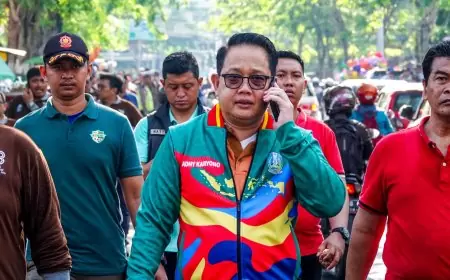 Sekdaprov Jatim Jalan Sehat di Pamekasan