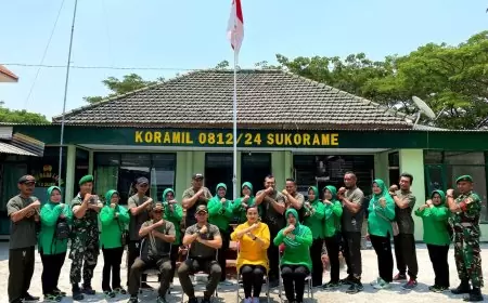 Dandim Lamongan Turun Langsung Sambangi Koramil Sukorame