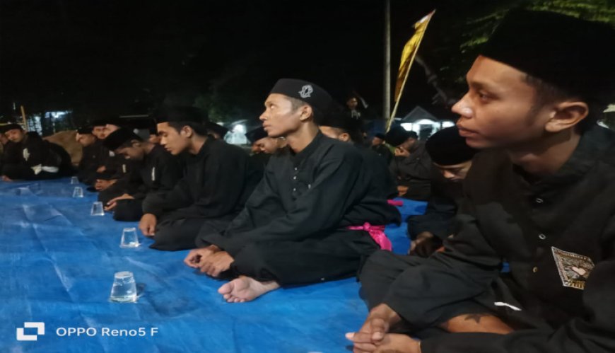 Saat Ratusan Pendekar PSHT Ikut Bersholawat Mengagungkan Nama Nabi