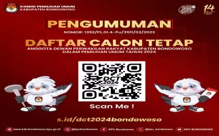 KPU Tetapkan DCT Calon Anggota DPRD Bondowoso, Ini 519 Nama Caleg