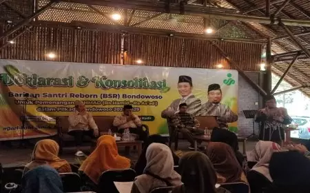 Alumni Berbagai Pondok Pesantren Deklarasi Dukung Rahmad di Pilkada Bondowoso