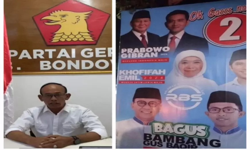 Gambar Prabowo Dicatut Paslon 02, Ketua Gerindra Bondowoso; Rekom Presiden Terpilih Ke Ra Hamid
