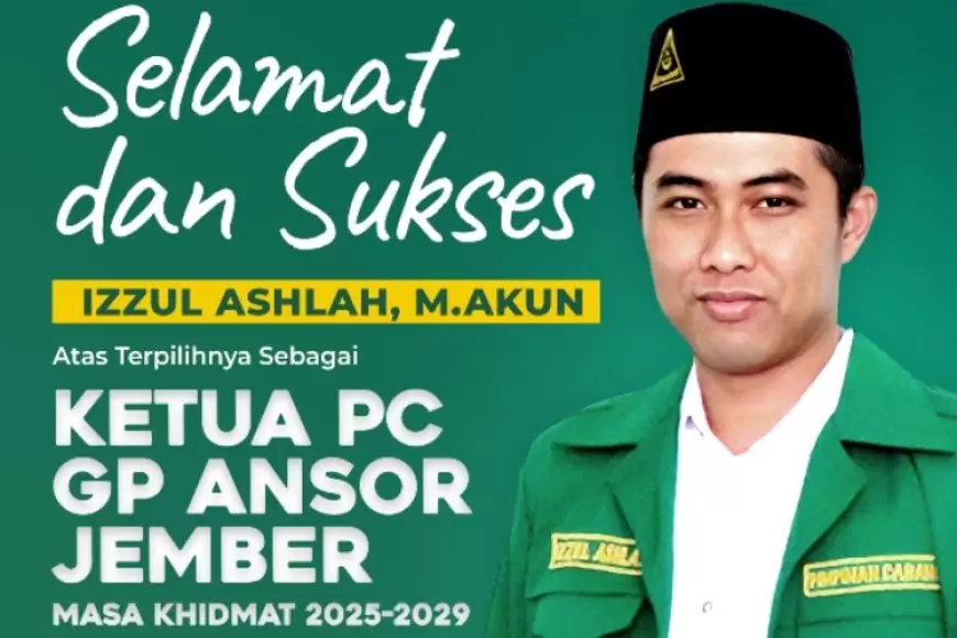 Izzul Ashlah Kembali Dipercaya Jadi Ketua GP Ansor Jember